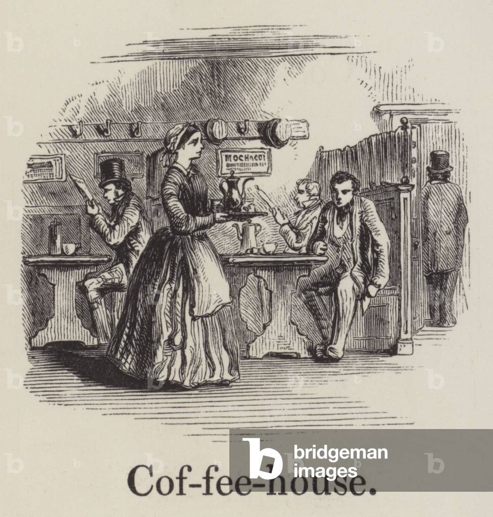 "Kaffeehaus (Gravur)" von English School