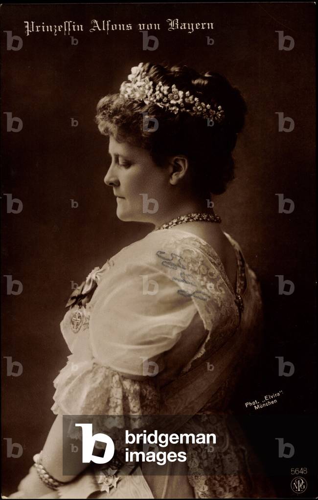 Ak Princess Alfons von Bayern Wittelsbach, NPG 5648 (foto b/n)