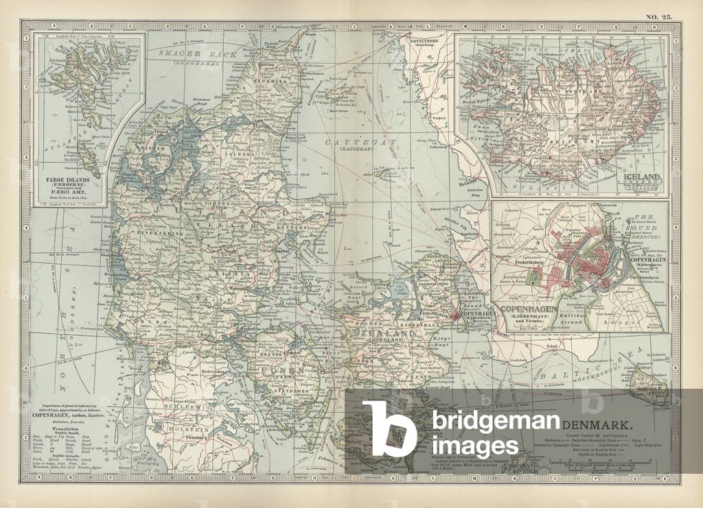 Carte du Danemark 1900