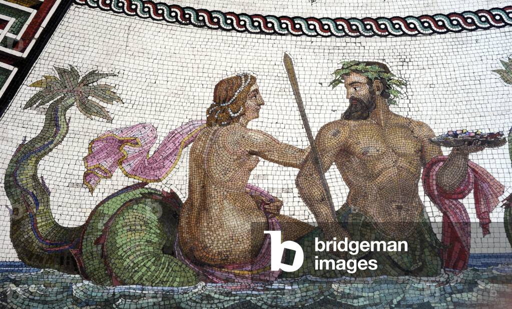 "Replik des römischen Mosaiks der Bäder von Ocriculum" von Roman