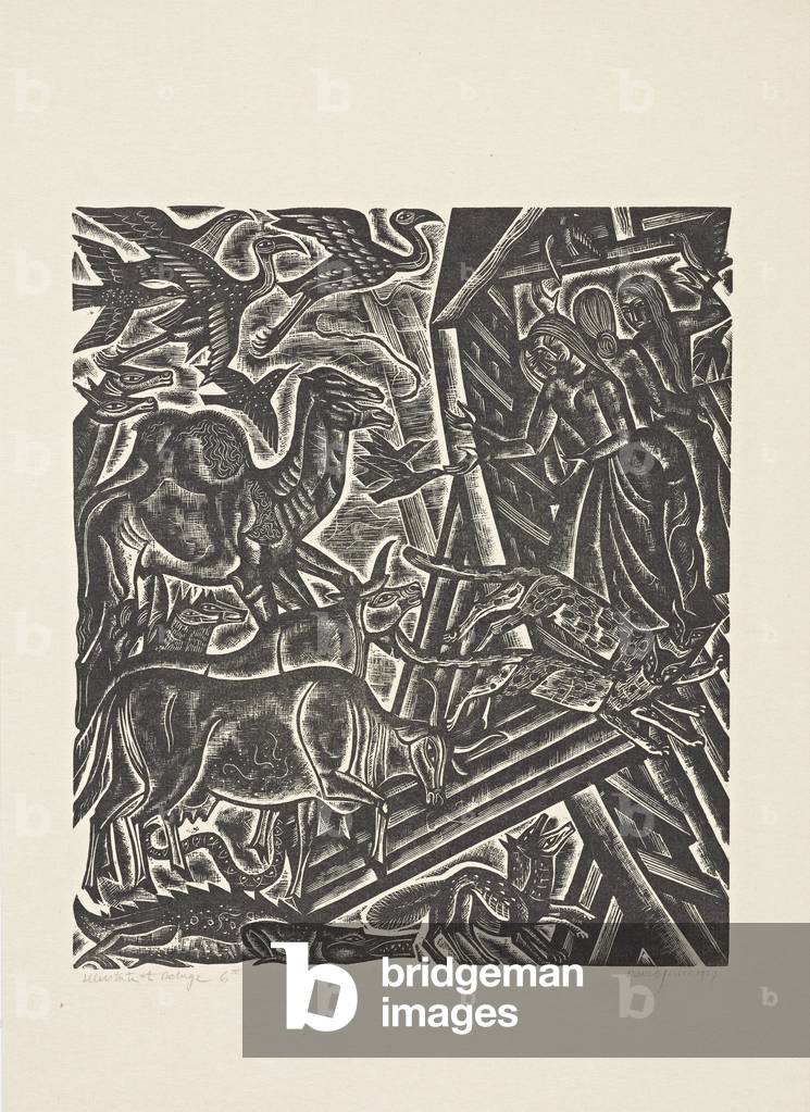 The Deluge (6): The Entry into the Ark, 1927 (print)