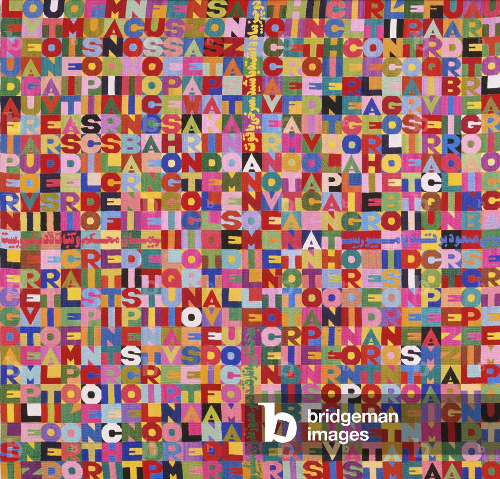 "The New Autonomies", 1988 di Alighiero Boetti