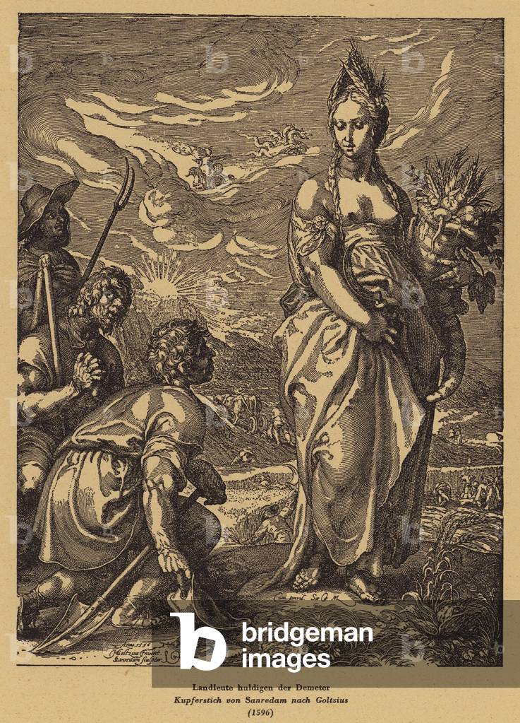 Venerazione di Demetra (Cerere) (incisione)