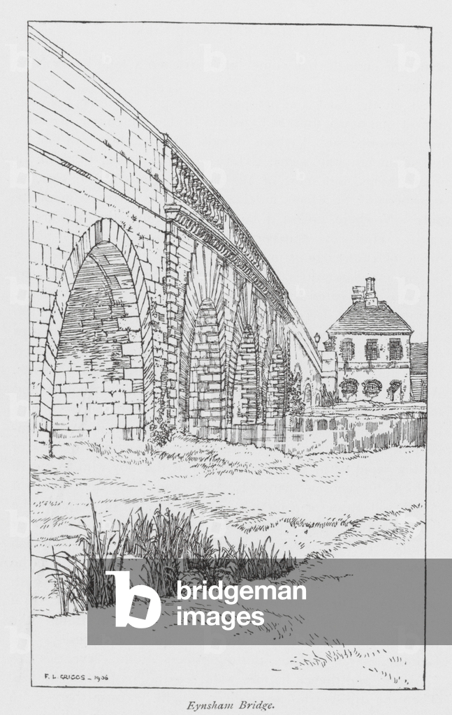 Eynsham Bridge (litho)