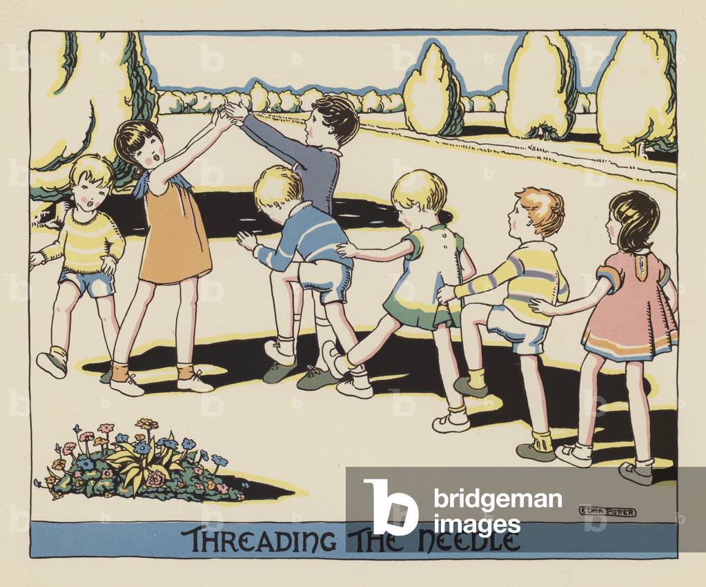 Die Nadel einfädeln (Farbe litho)