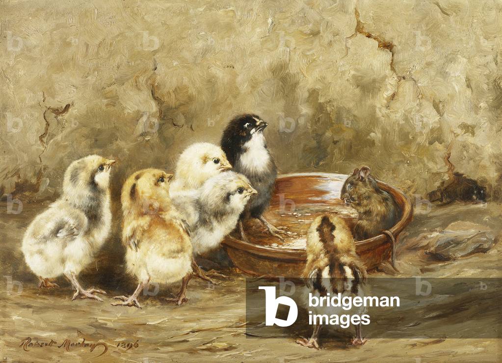 il non invitato pranzo ospite, 1896 (olio su pannello)