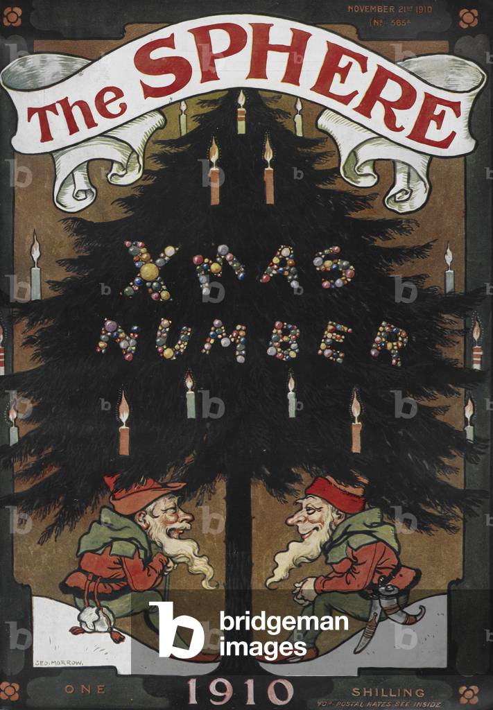 "Due gnomi sotto un albero di Natale."