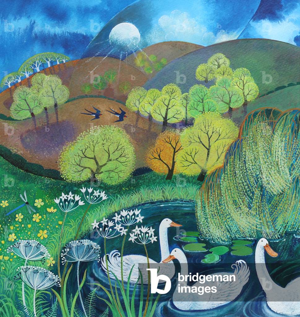 Cool Ducks, 2019 (acrilici su carta)