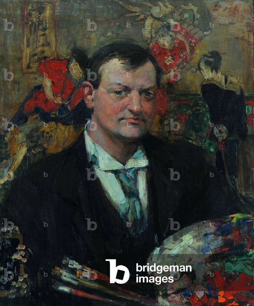 Immagine di Dipinto "Edward Atkinson Hornel (olio su tela)" di Bessie MacNicol