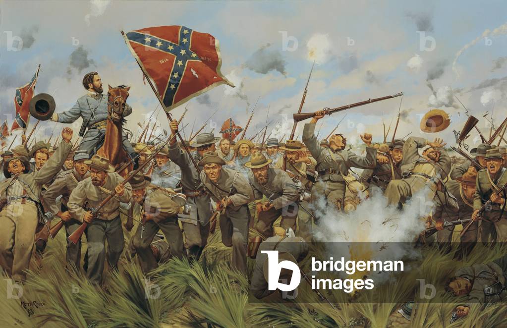 Hell for Glory - Pickett's Charge 1863, 1993 (oil on linen)