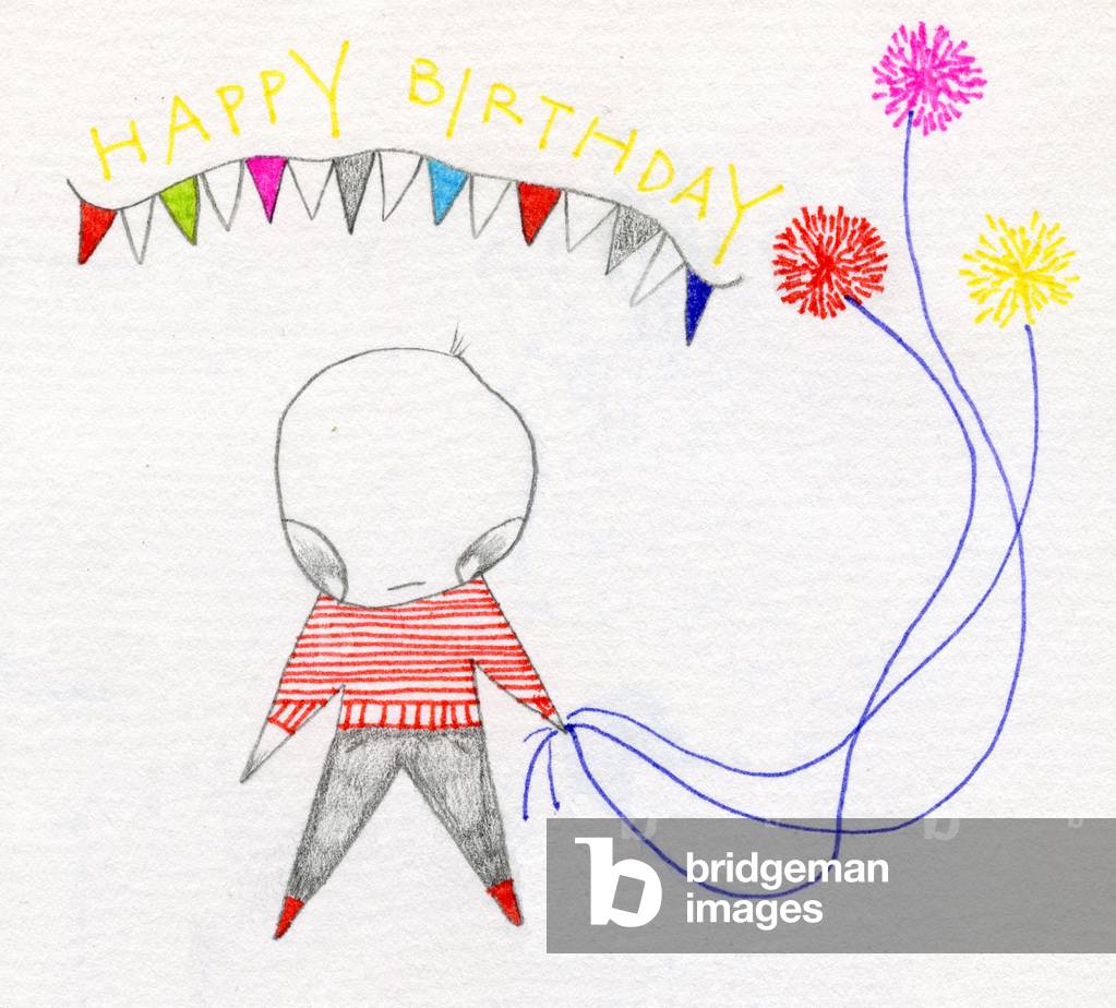 Buon compleanno, 2014 (disegno su carta)