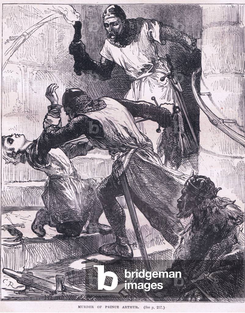 L'assassinio del principe Artù (litografia)