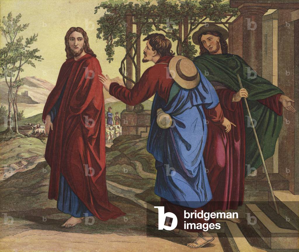 Abide With Us (colour litho)