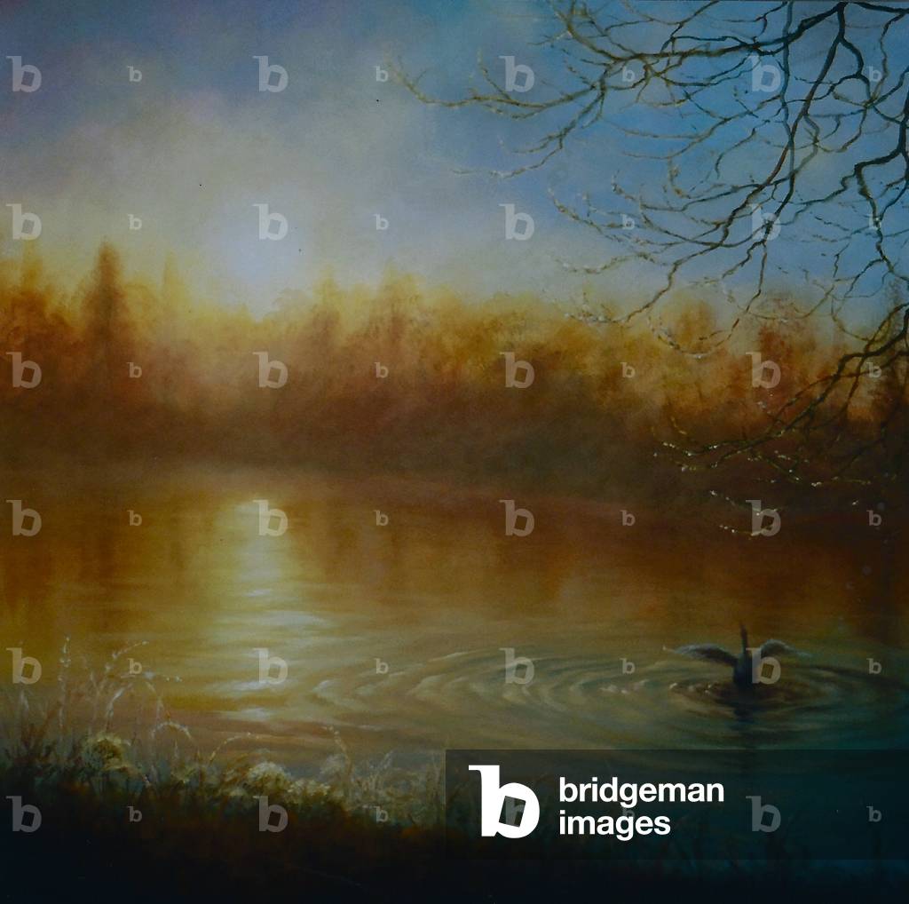 Thames Sunrise, 2004 (Öl auf Leinwand)