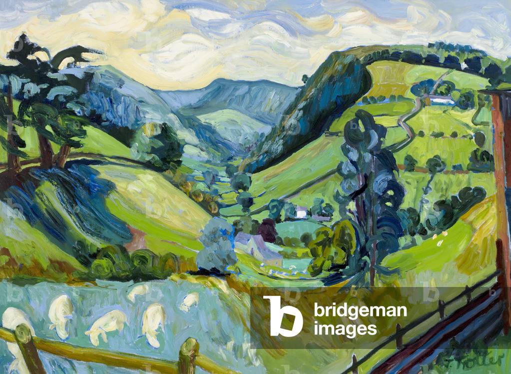 Pen y Bryn, Galles, 2016 (olio su tela)