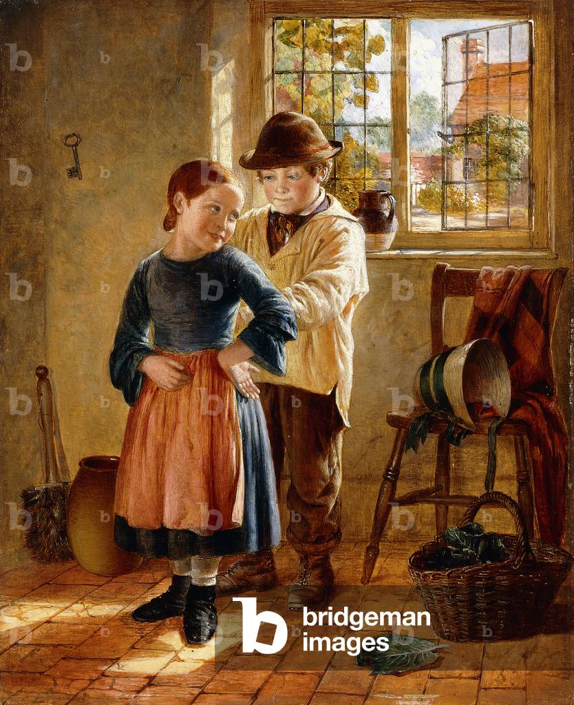 Hook my Frock, 1858 (Öl auf Platte)