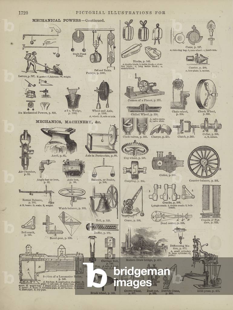 Page from Webster's Complete Dictionary (George Bell by American Artist, b/w
