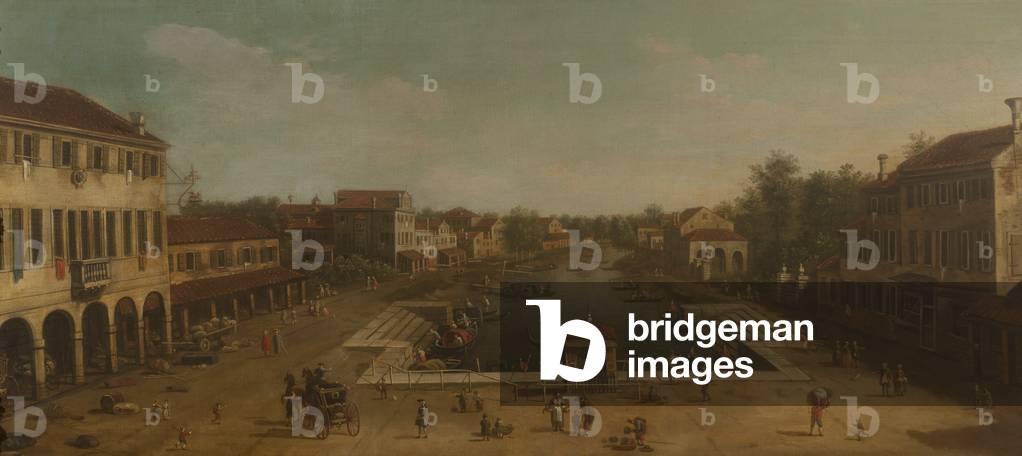 Immagine di Dipinto "Veduta di Mestre (olio su tela)" 1701 di Antonio Canaletto