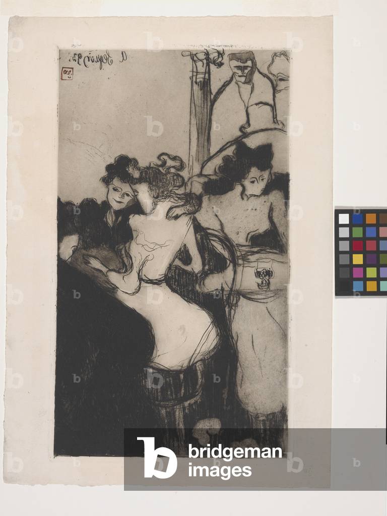 Le Bar (Acquaforte, acquaforte a terra morbida, acquatinta e roulette)