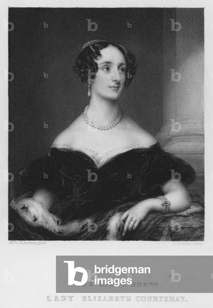 "Lady Elizabeth Courtenay (incisione)" di English School