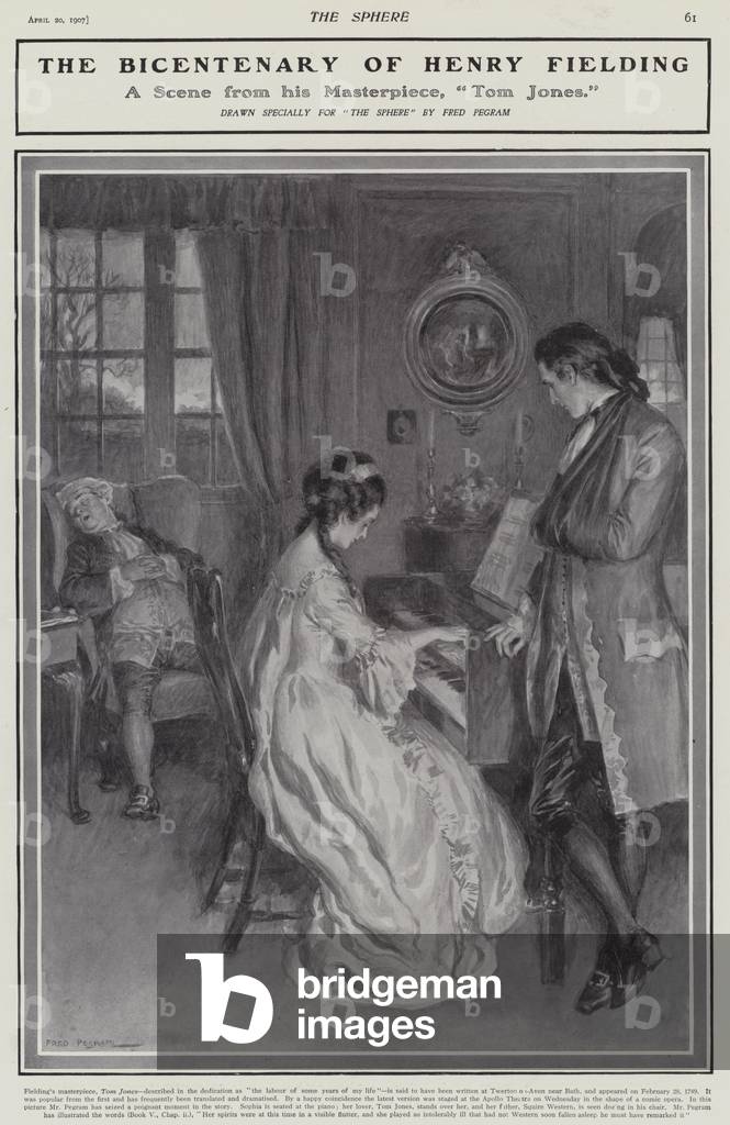 Immagine di Stampa "Una scena da Henry Fielding s Tom Jones (lito)" di Frederick Pegram