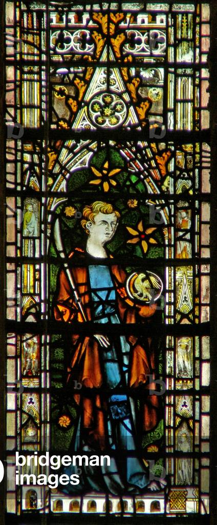 Window c6 depicting St John (stained glass)