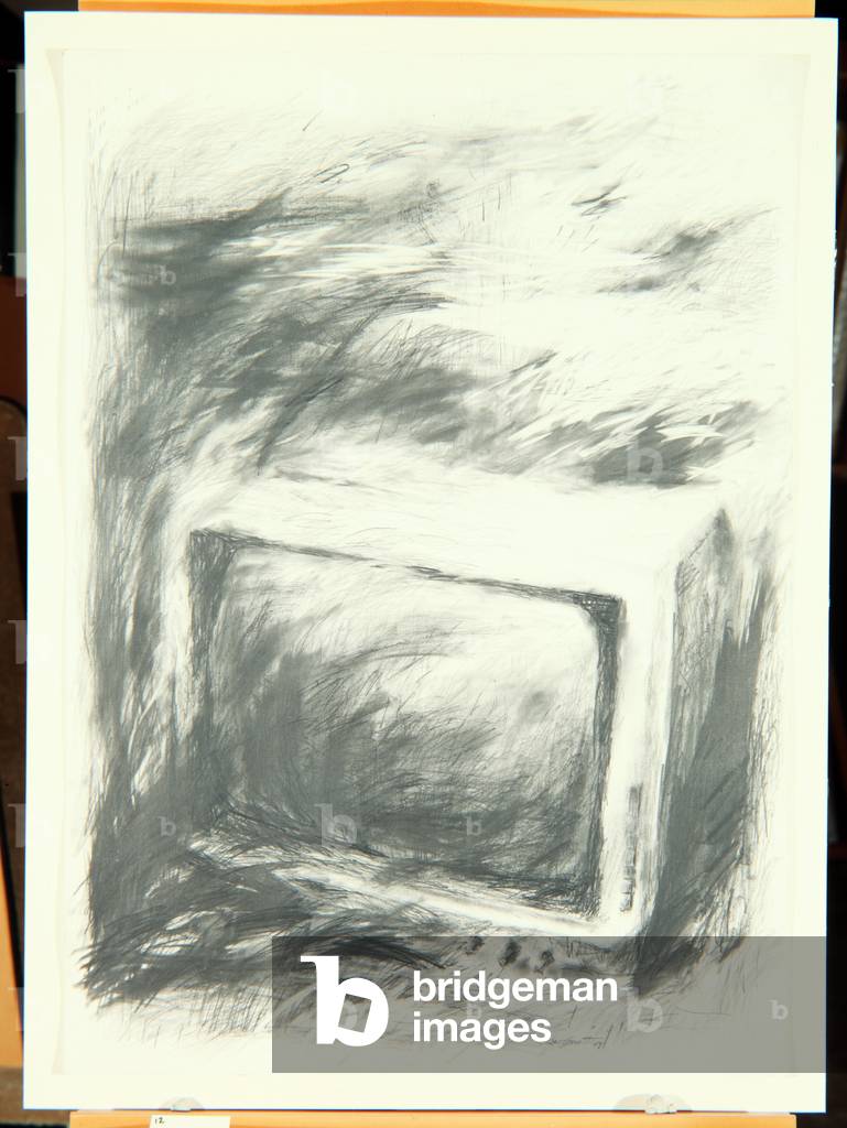 TV, 1988 (Graphit auf Papier)