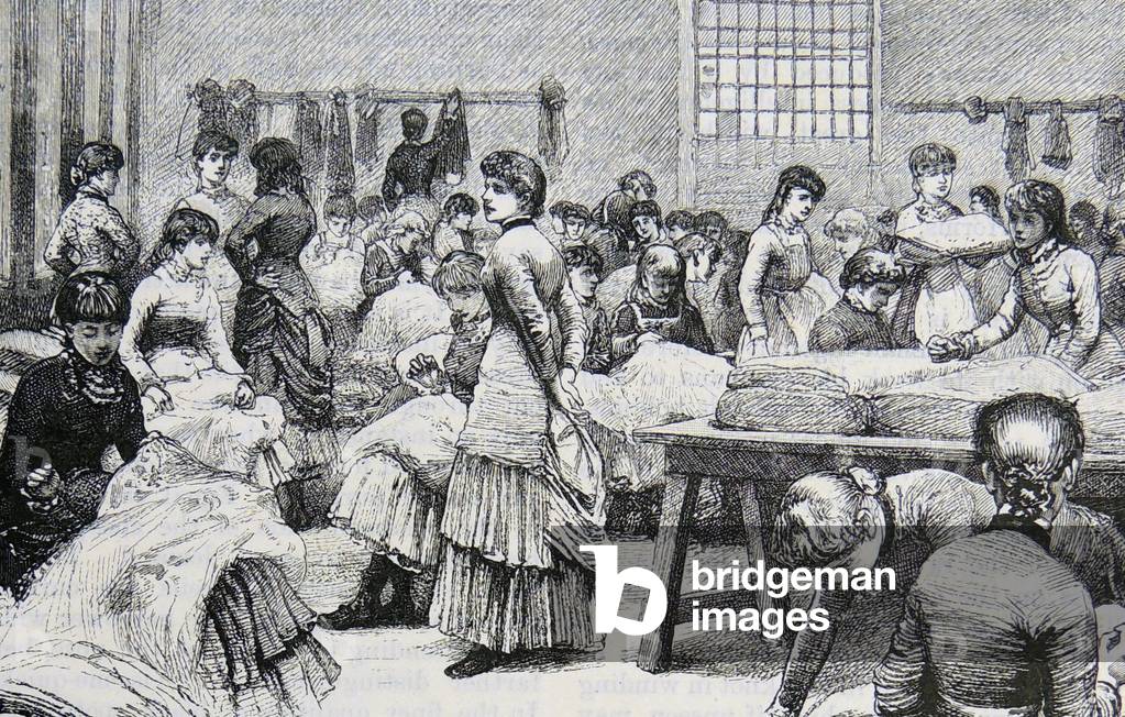 "Finisher che effettuano piccole riparazioni a mano" 1884
