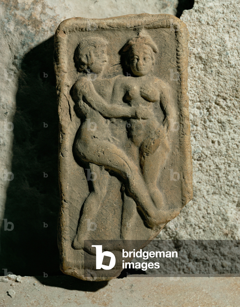 Couple embracing …