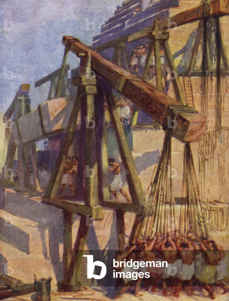 "Costruire le Piramidi (colore lito)" di William Henry Margetson