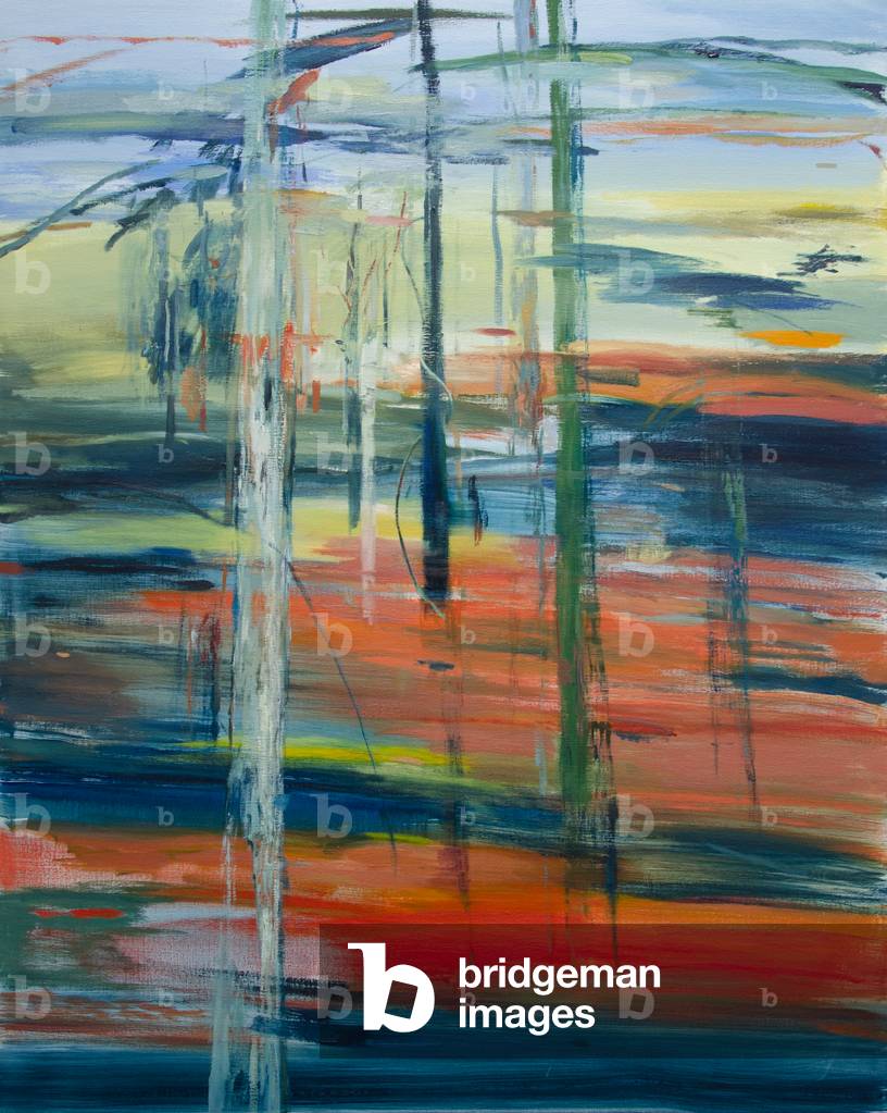Morgen, nach dem Regen, 2019 (Öl auf Leinwand)