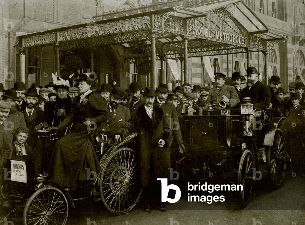 Immagine di Fotografia "Nuovo stile: Auto a motore a Brighton (foto in b/n)" 1801 di English Photographer, b/w