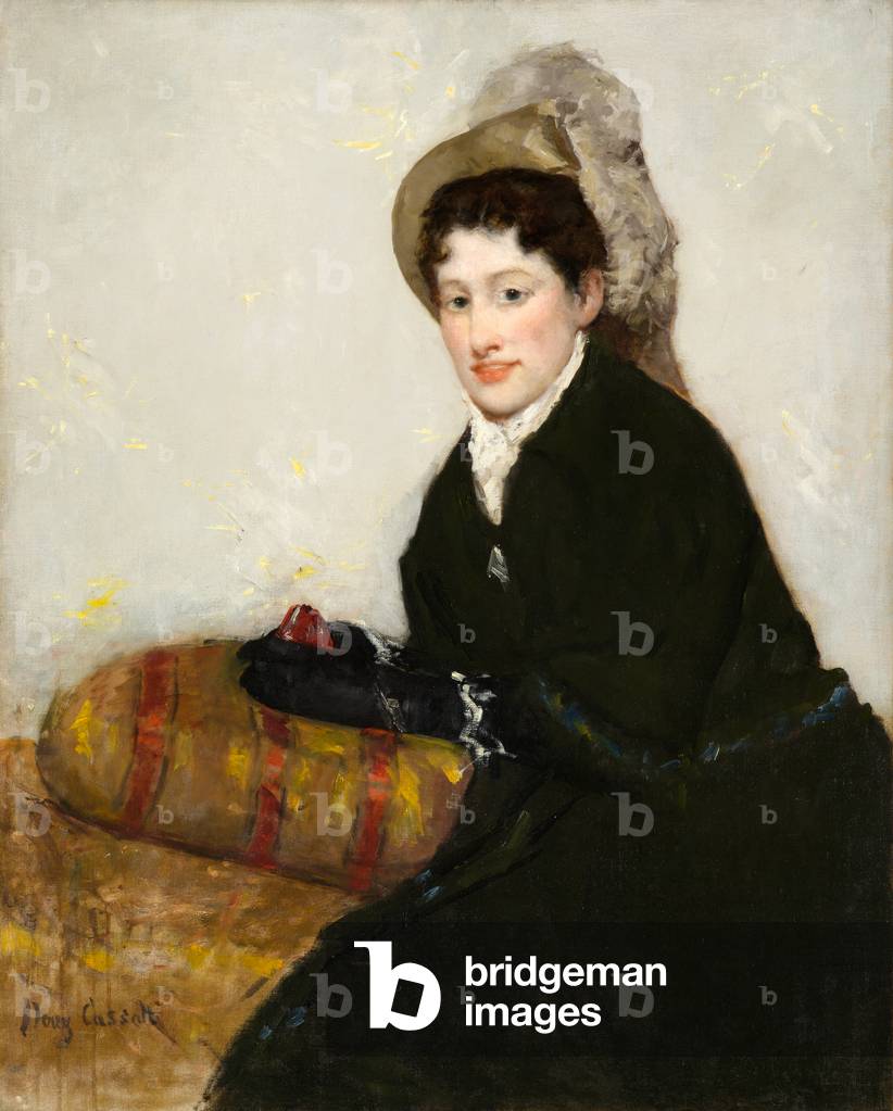 Immagine di Dipinto "Ritratto di Madame X Vestito per il Matinee" 1877 di Mary Stevenson Cassatt