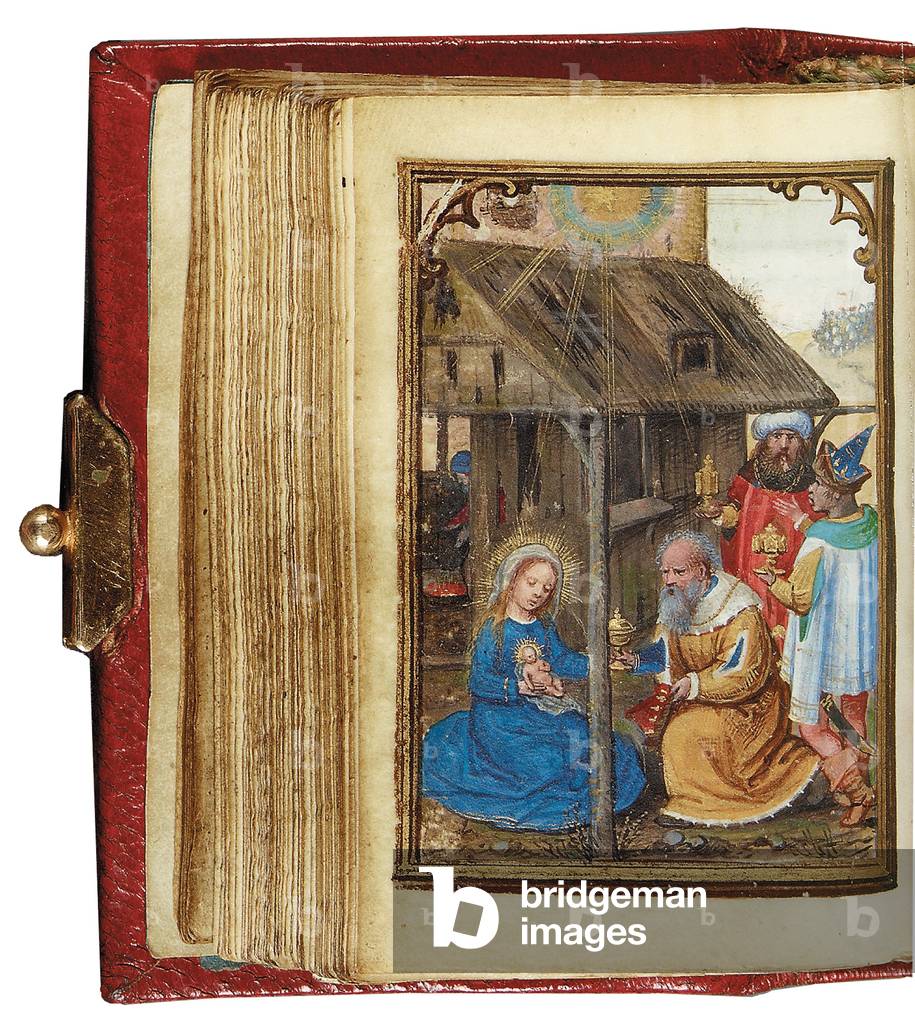 "Folio aus einem Miniatur-Stundenbuch", 1530-35 von Simon Bening