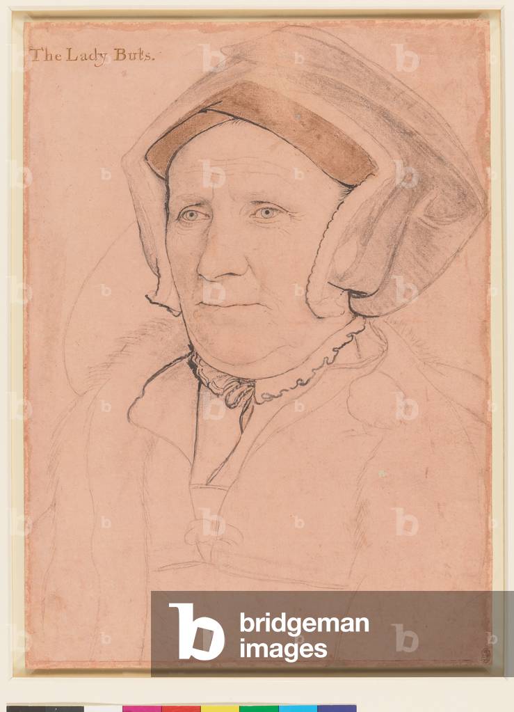 Margaret, Lady Butts, c.1541-43 (chalk, brush ink & metalpoint on paper)