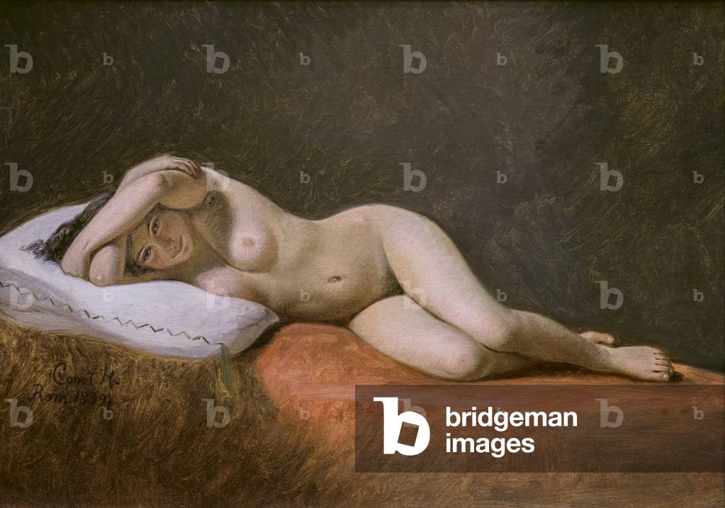 Bild von Gemälde "Ruhendes Modell" 1839 von Constantin Hansen