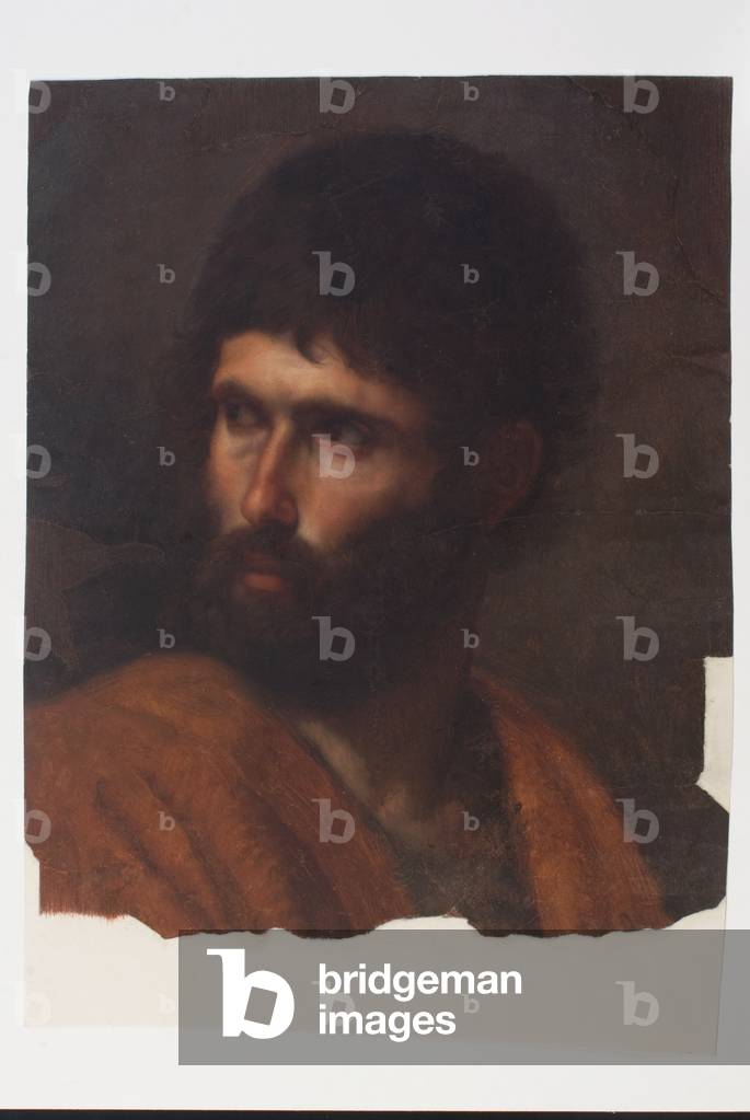 Ritratto virile, c.1790-1834 (olio su cartoncino)