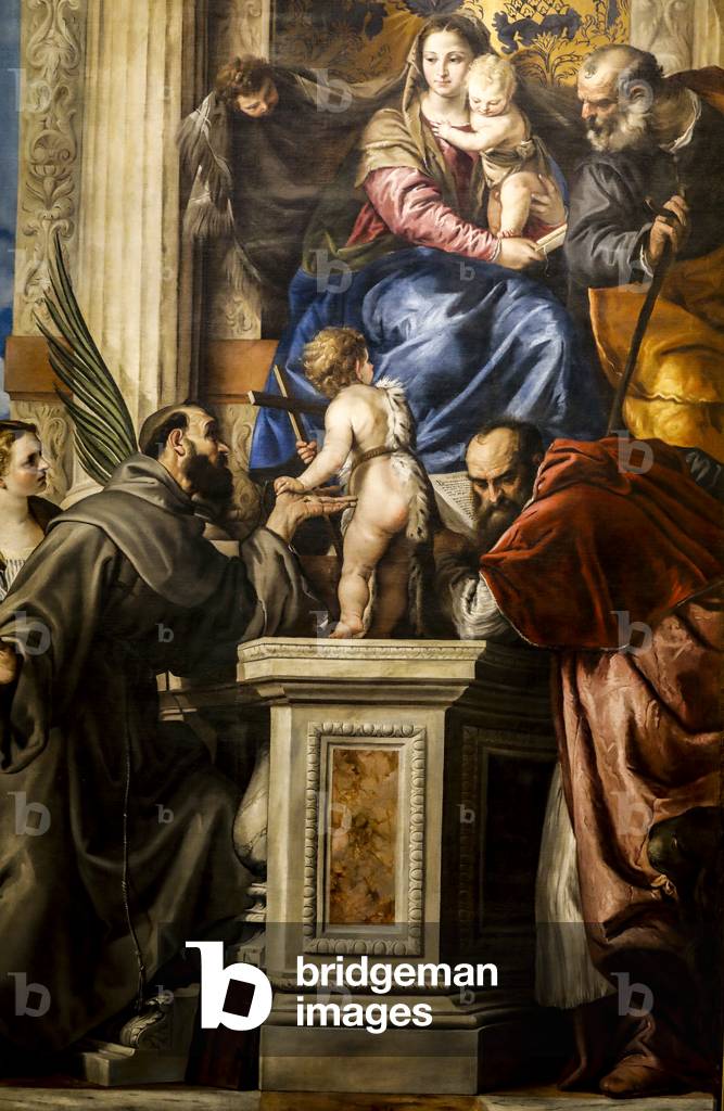 Bild von Gemälde "Madonna mit Kind und Heiligen" 1650 von Giovanni Bonatti