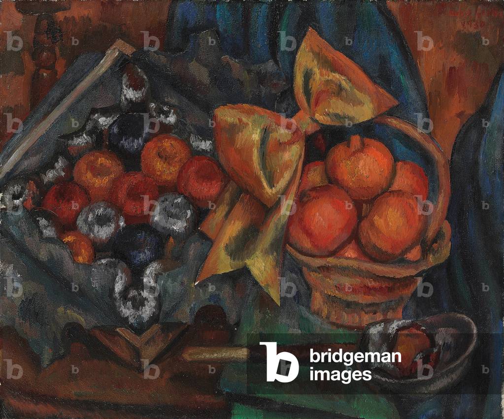 Immagine di Dipinto "natura morta con melograni e le Frutta 1930 (olio su tela)" 1930 di Mark Gertler