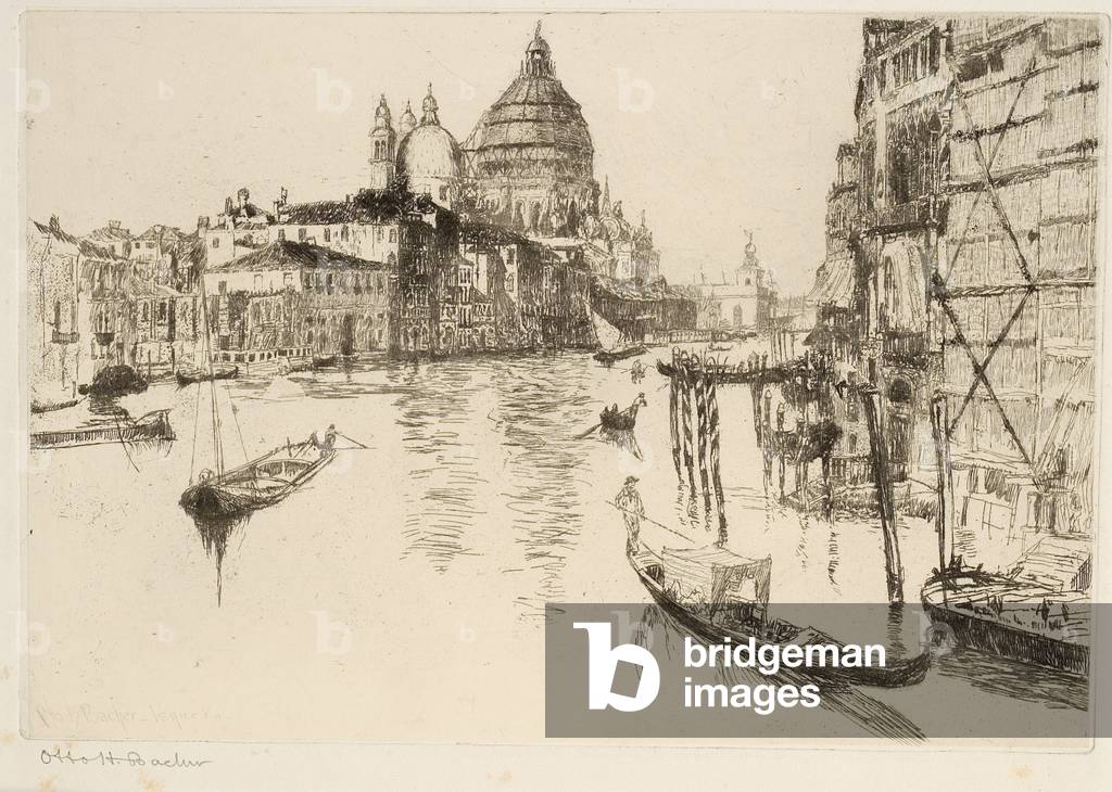 Grande Canal, Venezia, 1880 (acquaforte)