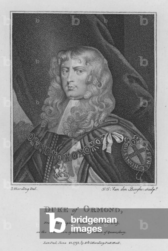 Duc d'Ormond (gravure) par S. Harding, b/w