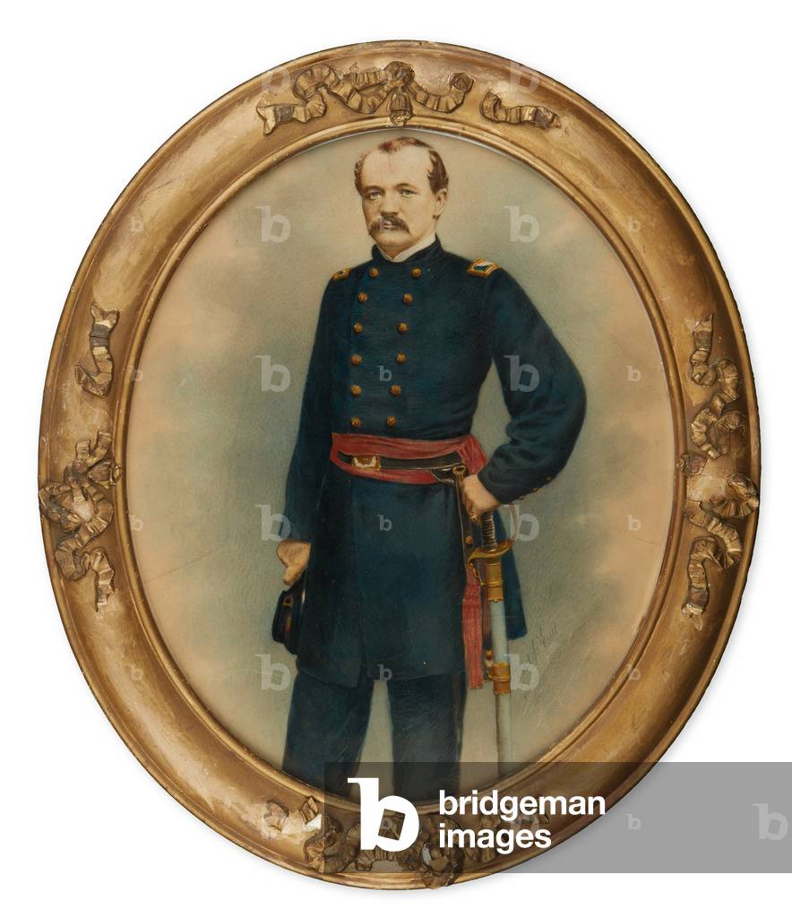 Portrait of James McQuade, colonel of the 14th New York, coloured by