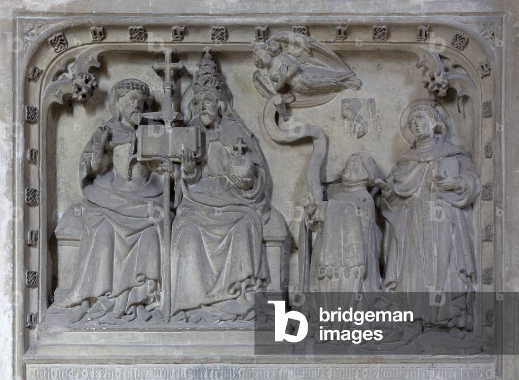 Interno, Monumento funebre, Canon J Guillaume, 1436, Chiesa Collegiata, Collégiale Saint-Vincent de Soignies, 