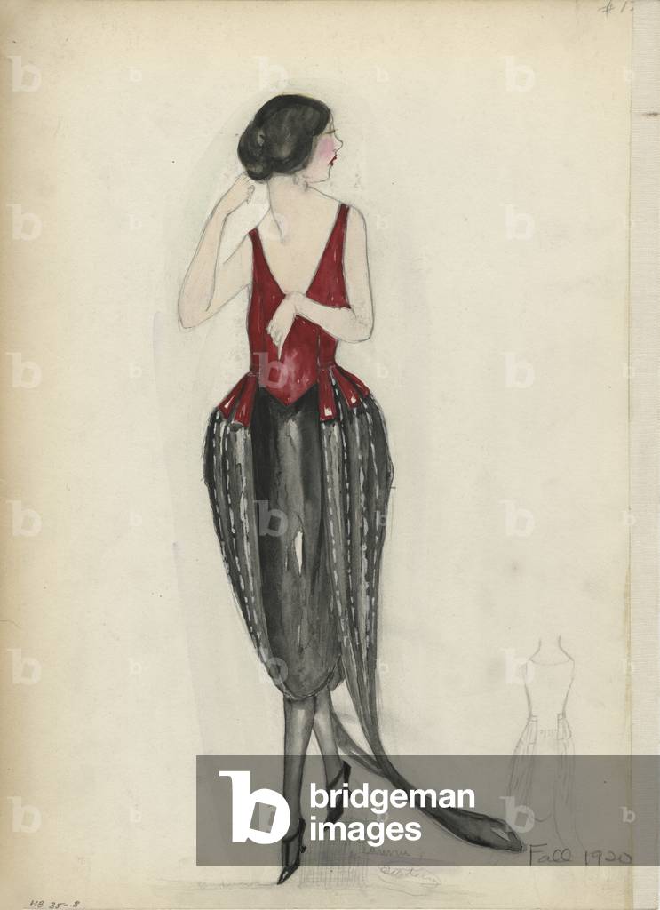 Immagine di Disegno "Abito da sera" 1920 di Henri Bendel Studio