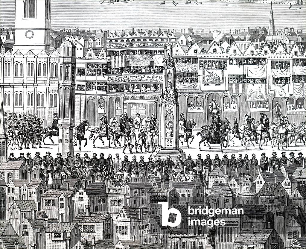 Die Krönungsprozession von König Edward VI.