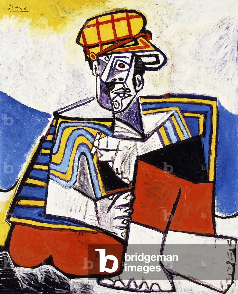 der raucher; Le Fumeur, 1953 (öl auf tafel)