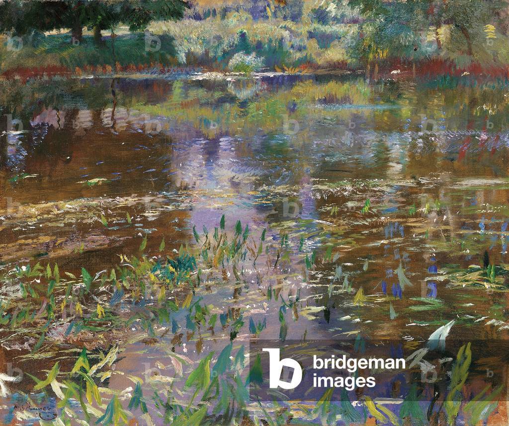 Langham Mill Pool, 1923 (olio su tela)