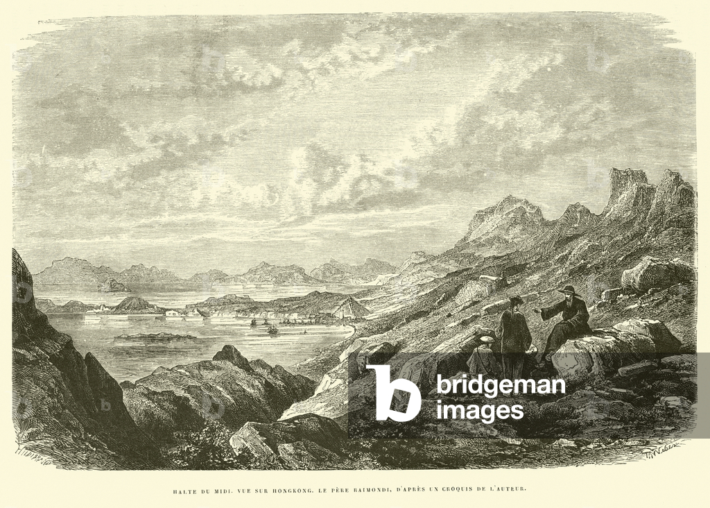 Immagine di Incisione "Halte du Midi" 1801 di French School