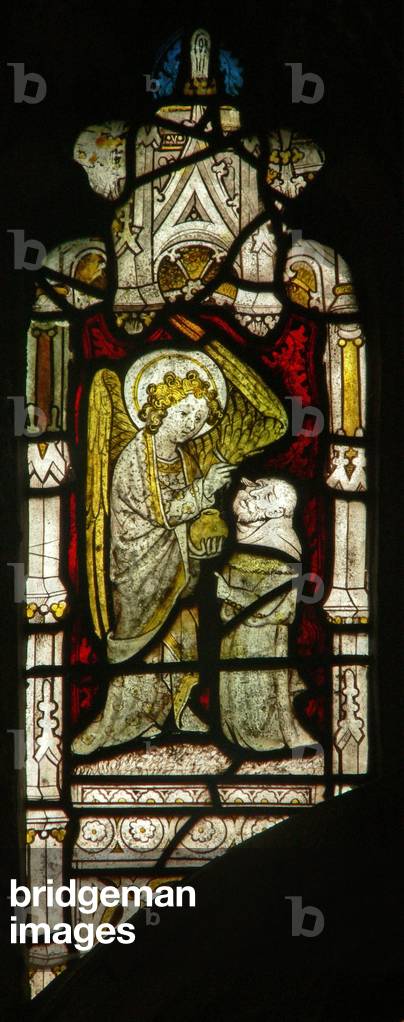 Window Nw1 depicting the angelic Hierarchy: Archangel (stained glass) by English Artist