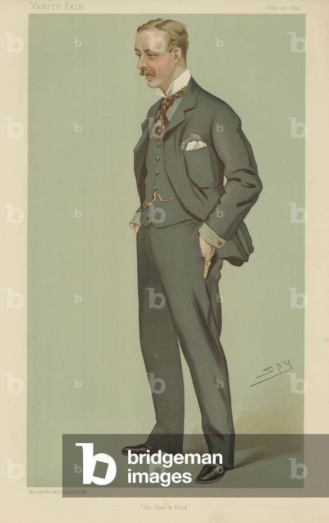 Herr Alfred James Bethell (Farbe litho)